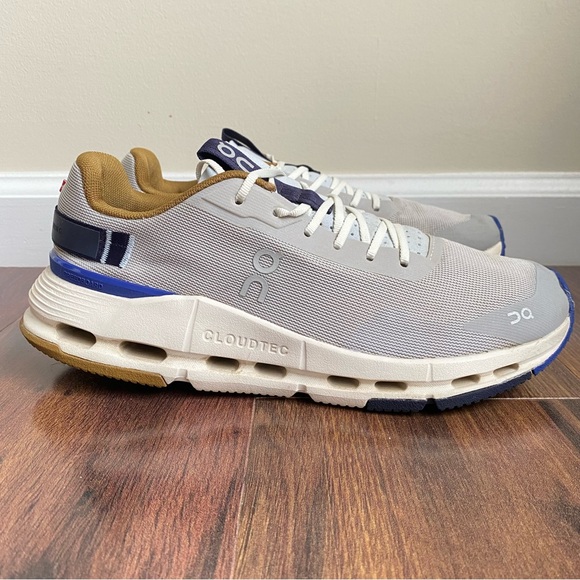 On Running Shoes - On Cloud Cloudnova Form 2 Silver/Heather With Blue and Brown